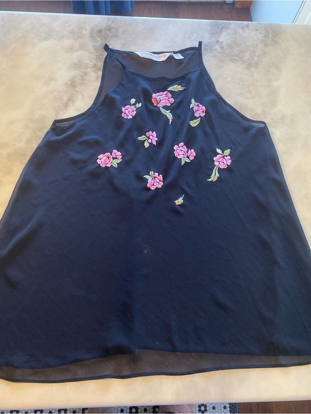 Vintage Victoria’s Secret Sheer Rose Top